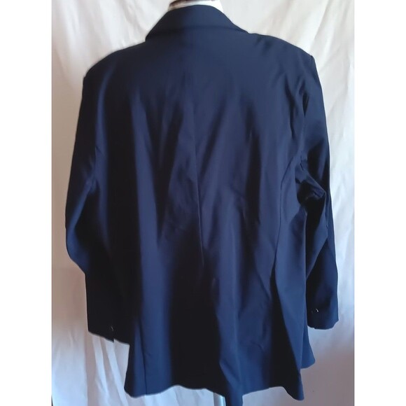 Lane Bryant Blazer 28 Navy Blue Classic Single Button New w/Tags - Picture 4 of 6